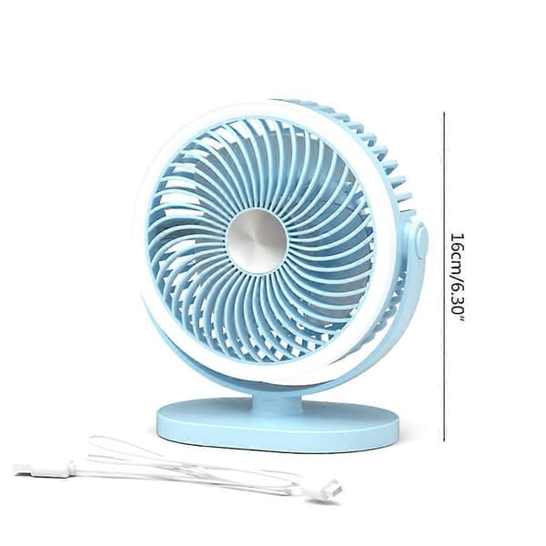 Skrivebordsventilator Camping Bærbar Ventilator med Stærkt Luftflow USB Opladningsgrænseflade_tfrf