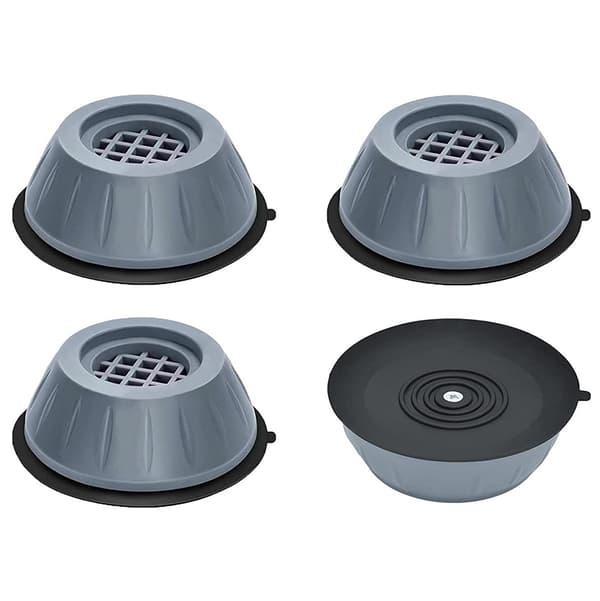 INF Vibration Damping Feet for Washing Machine/Tumble Dryer Grey 4-pack