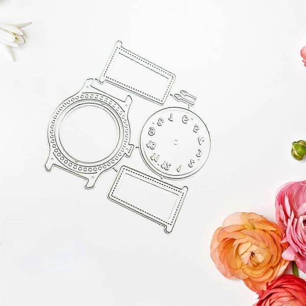 Utskurna klockor Stansar i kolstål Präglingsstansar för DIY Scrapbooking_tfrf