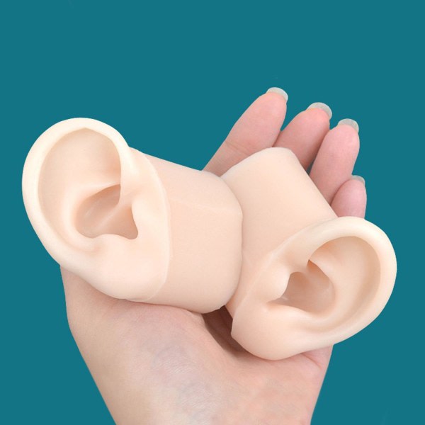 Mjuk silikonöra modell Fake Ear inlärningsverktyg Delikat Texture Left