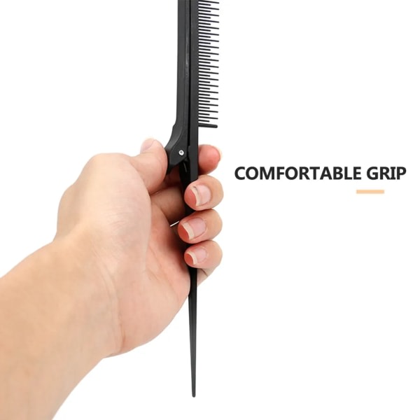 Teaser Clip Comb Teaser Brush Rat Tail Comb med Clip Women's Girls