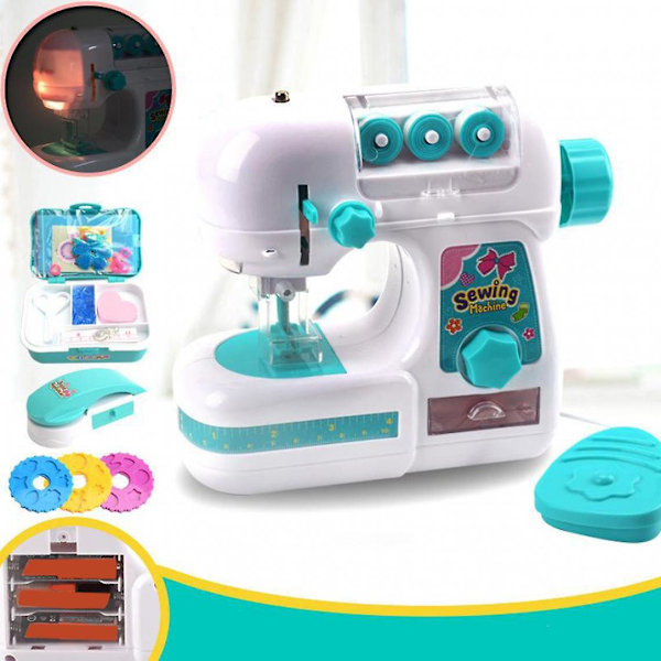 Simulerings Mini Symaskin Barn Pedagogisk Rolig Leksak Liten