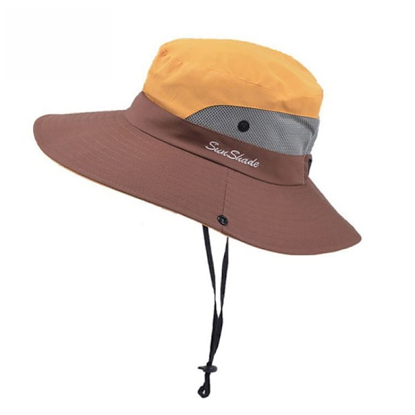 Solhatt herr dam UV-skydd 1 sommarmössa fiskehatt fiskehatt boonie fiskehatt yellow