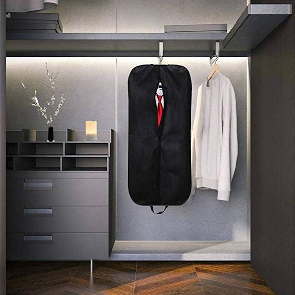 2-pack Klädfodral, 100 cm Hopfällbar Resväska för Kostymer