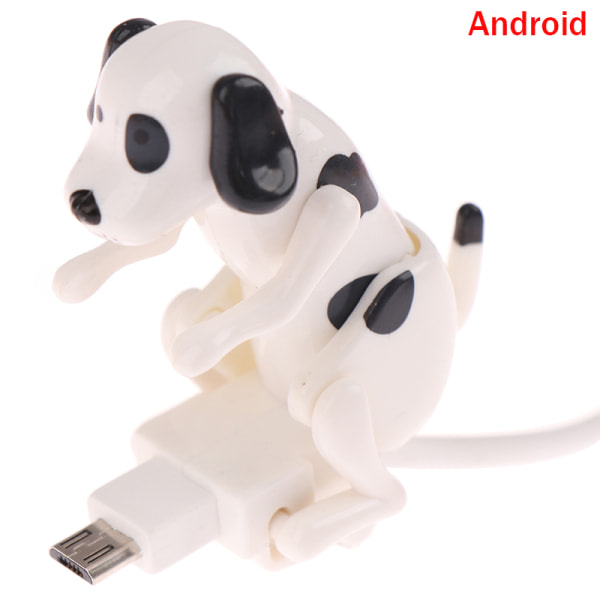 CDQ 1,2M Android/Type-C USB -kabel Mini Humping Spot Dog Smartphone Hvit Android