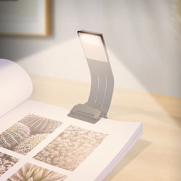 Boklampe med 3 justerbare lysmoduser og USB-lading_tfrf