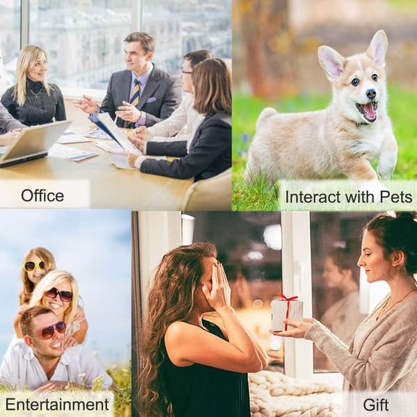 30 Second Recordable Talking Button, Interactive Pet Trainer & Office Prankster, Easy-to-Use Voice Recording Button for Endless Fun