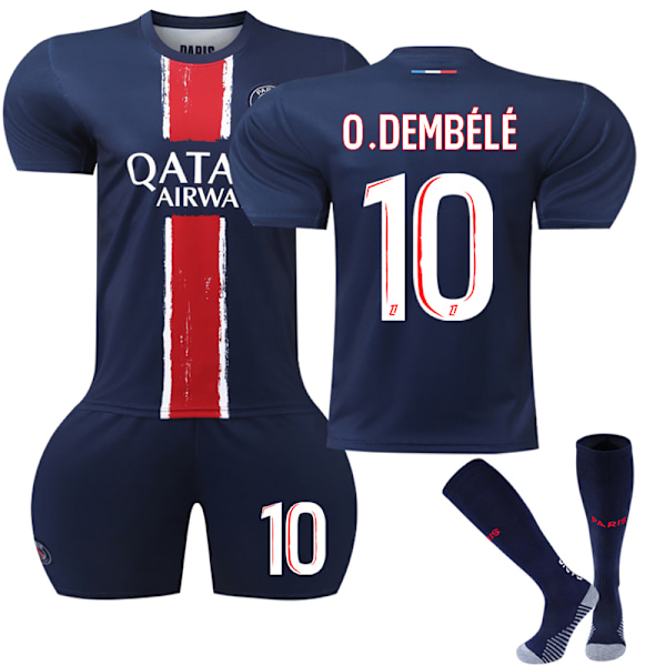 24-25 Paris Saint-Germain Barn Hemmatröja Nr 10 Ousmane Dembélé 16