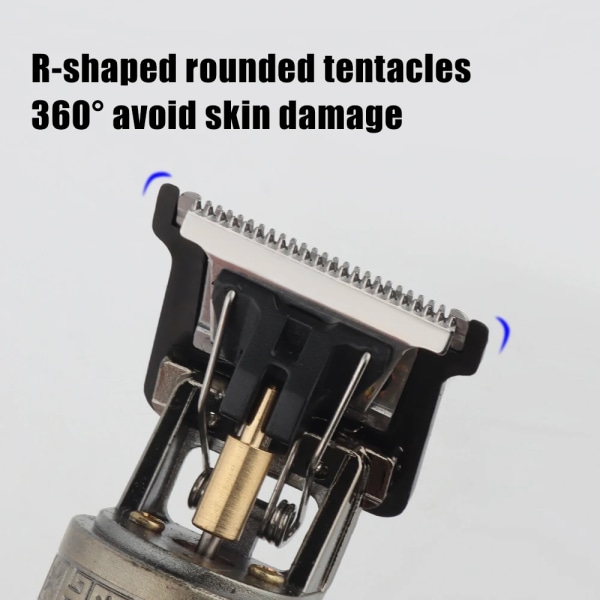 Hot Sale Vintage T9 Elektrisk Ledningsfri Hårklippningsmaskine Professionel Hår Barber Trimmer Til Mænd Clipper Shaver Beard Lighter plastic dragon1
