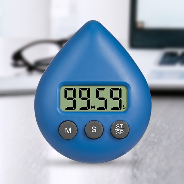Vattentät duschtimer för barn, digital timer, duschklocka, badrumskökstimer, nedräkningstimer med sugkoppshål