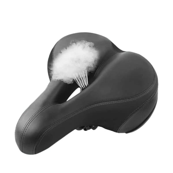 INF Bicycle Saddle Wide and Shock Absorbing Black