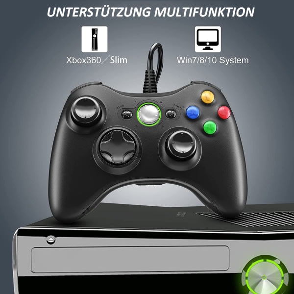 Gezimetie Controller Xbox 360:lle, Gamepad Joystickille, Wired G:lle