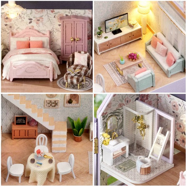 CDQ Doll House Kit, Miniatyr Doll House Kit