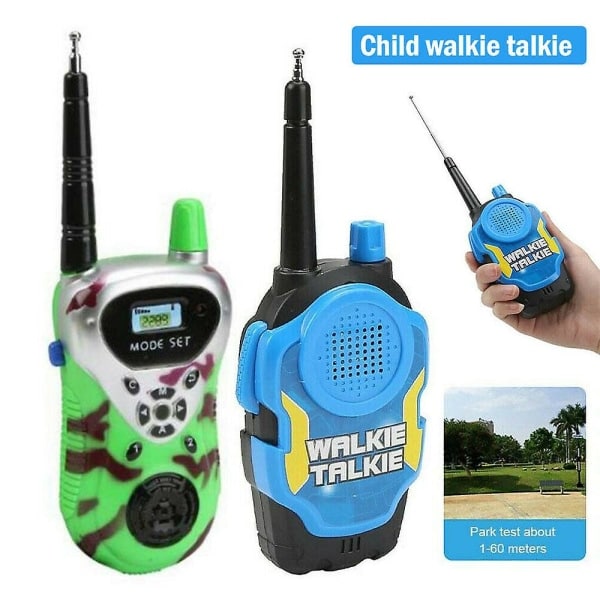 2st Barn Walkie Talkies Elektronisk Lång Räckvidd Walky Talky
