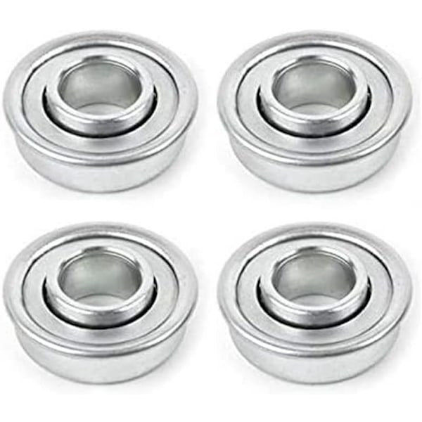 Set med 4 Universella Gräsklipparhjulslager 12,7 mm x 28,6 mm Silver