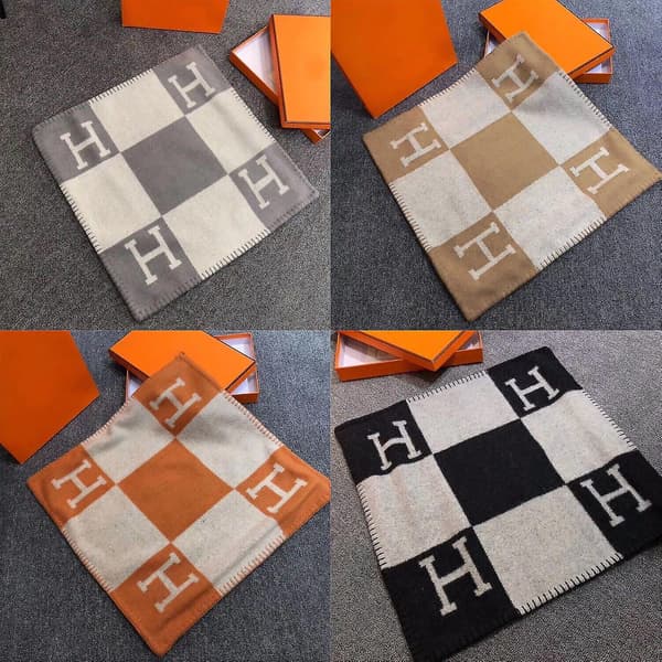 45x45cm H-format Ullkashmir Kuddfodral Våningssäng Soffa Flygplan Black
