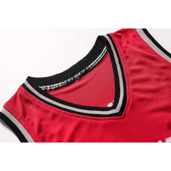 AVEKI baskettrøje til mænd, trøje til 2 Raptors, modebaskettrøje, gave til basketballfans, rød, 3XL zdq