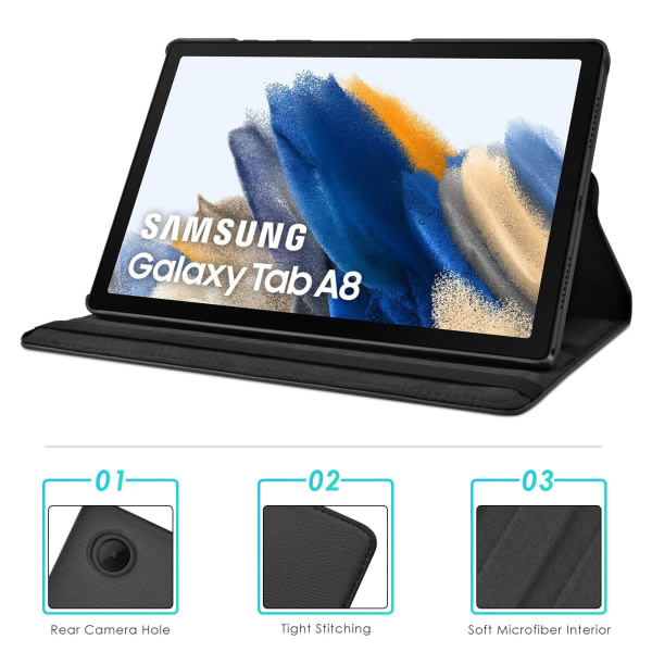 CDQ-kotelo Samsung Galaxy Tab A8 10,5 tuuman 2021 2022 -tabletille