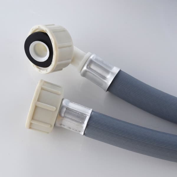 Washing Machine Inlet Hose - Suitable for Washing Machines and Dishwashers - Grey - Plastic - 1 pc.