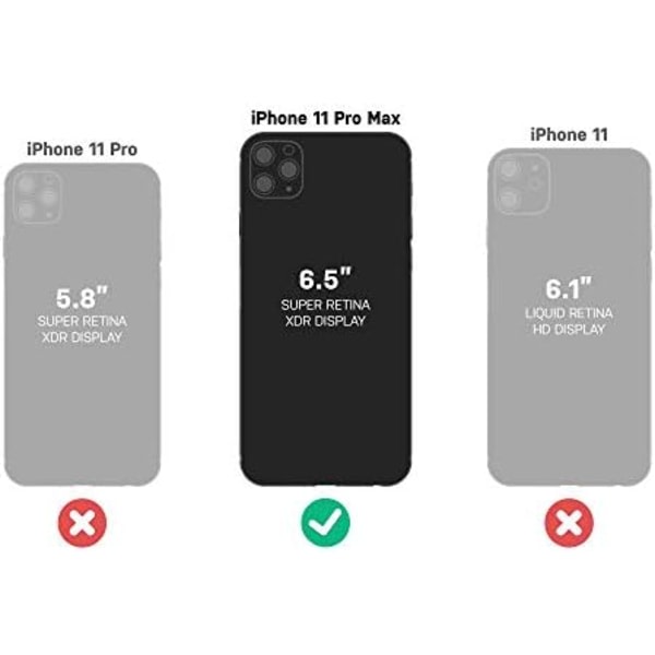 Bundle OTTERBOX COMMUTER SERIES Case för iPhone 11 Pro Max - (SVART) + PopSockets PopGrip - (VIT MARMOR) Svart \/ Vit Marmor