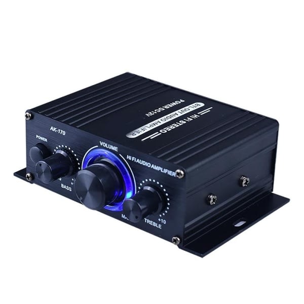 400W Mini HiFi Digital Stereo Ljudforsterkare Hemmikrofon Radioanvendning - Perfet