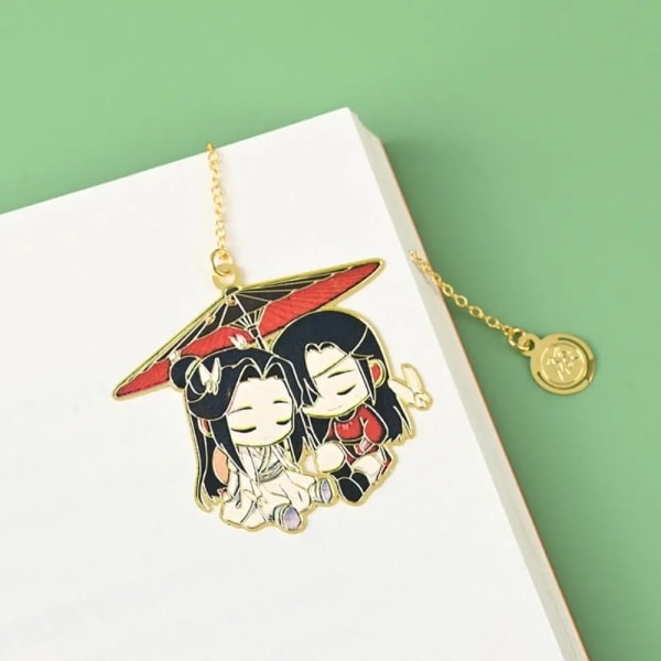 Luova anime-kirjanmerkki Mo Dao Zu Shi Stormästare i demonisk odling Wei Wuxian Lan Wangji Metal Hollowing Bookmark 5