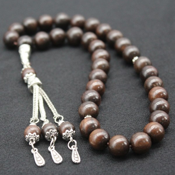 Klassiske massive tremodeller 33 10% original fargeløs lakk muslimsk Nianzhu Hui Zanzhu Midtøsten arabisk TASBIH 388