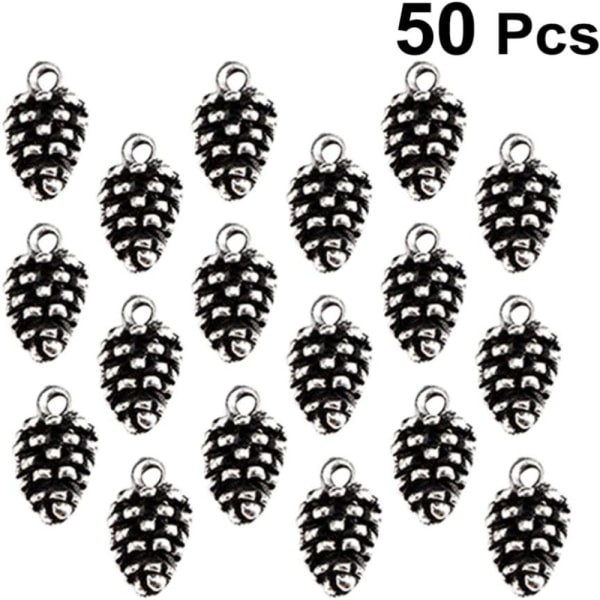 50 st Tallkotteberlocker Hängande Julberlocker Pärlor Hängande