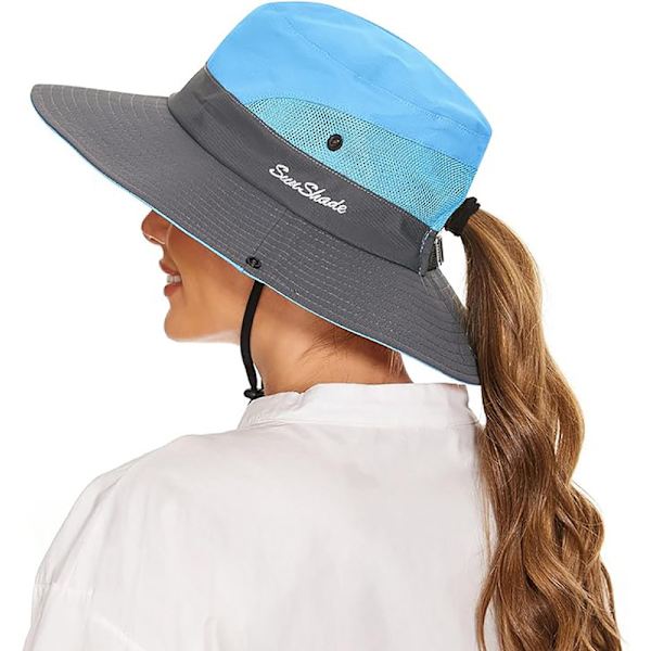 Solhatt herr dam UV-skydd 1 sommarmössa fiskehatt fiskehatt boonie fiskehatt blue