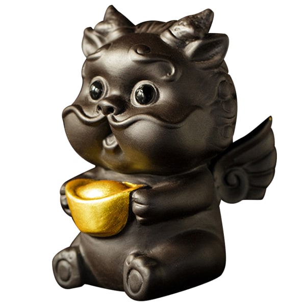 CDQ Purple Clay Tea Pet 3D söta Teeastiastotarvikkeet, Purple Sand