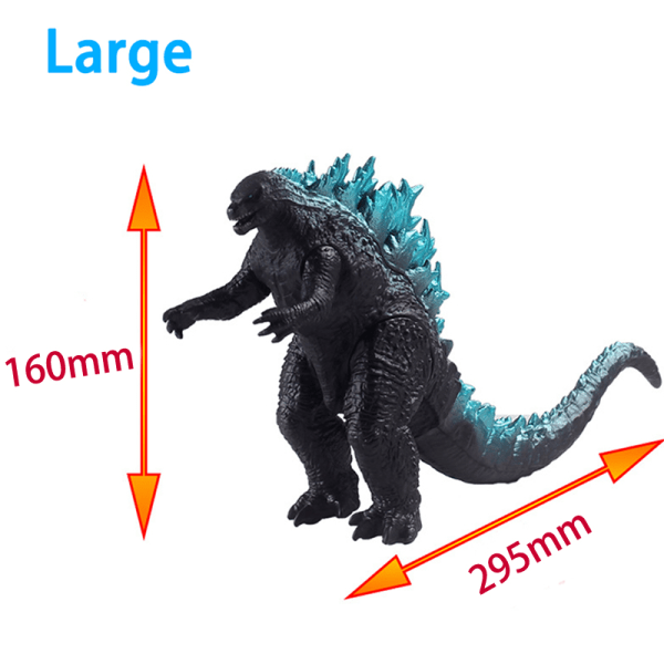 CDQ Godzilla King Of Monsters mjukgummileksak Handgjord modell Mov A1