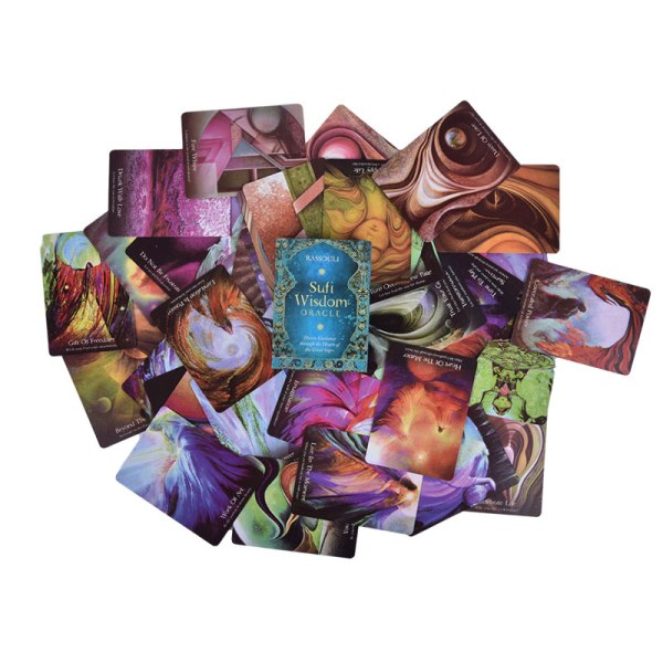 CDQ Sufi Wisdom Oracle-kort Tarot-kort Spelkort A 44-kort D