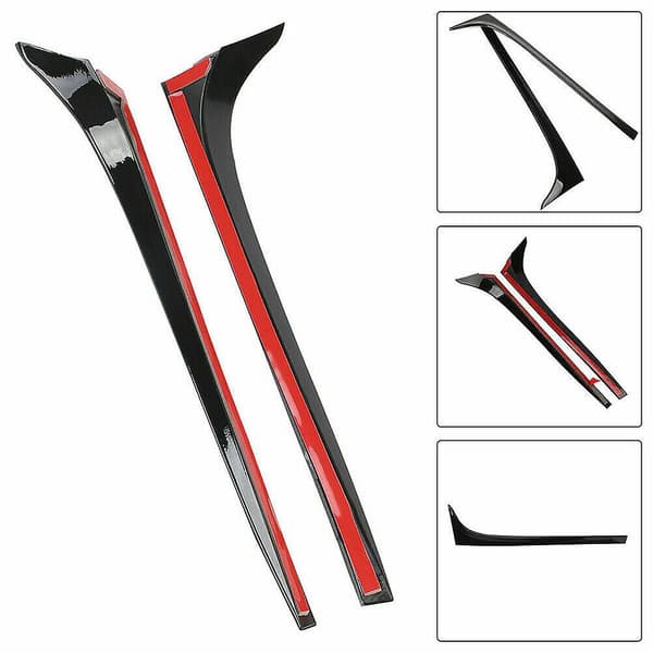 2x Vinduespoiler sidekant vinge til Vw Golf 7 7.5 Mk7 Mk7.5 2014-2018