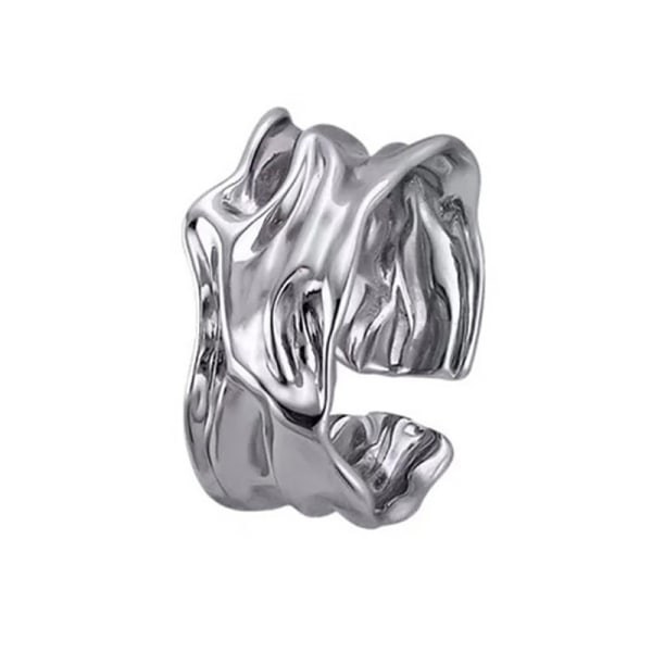 Dam silverring 925 sterling silver smalbandsring