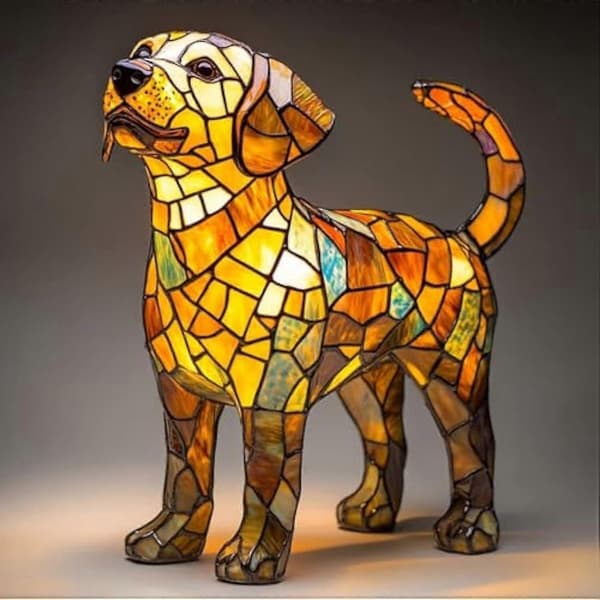 Hundserie Kunst Natlampe - Perfekt B_tfrf B