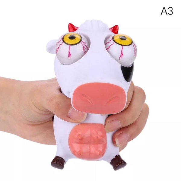 Squishy Toys Stress Toy Vuxen Popping Out Eyes Toy Cow A3