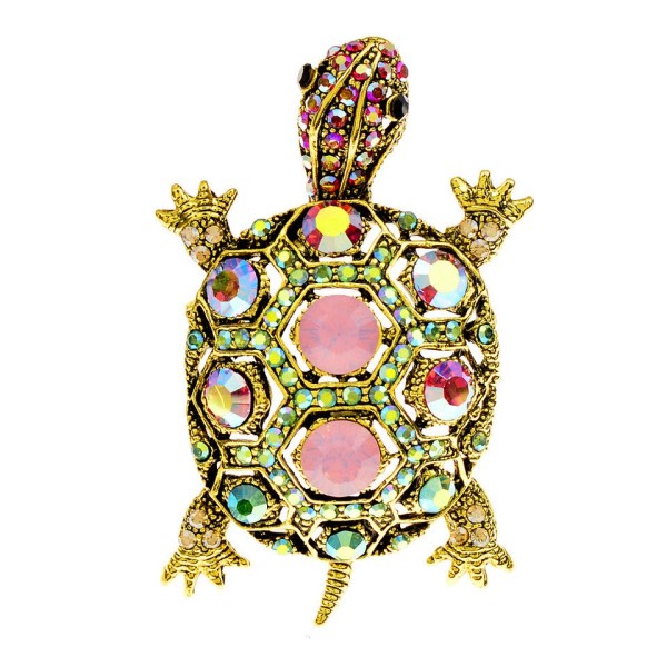 Vackra sköldpadda broscher för kvinnor mode vintage djur nål zdq