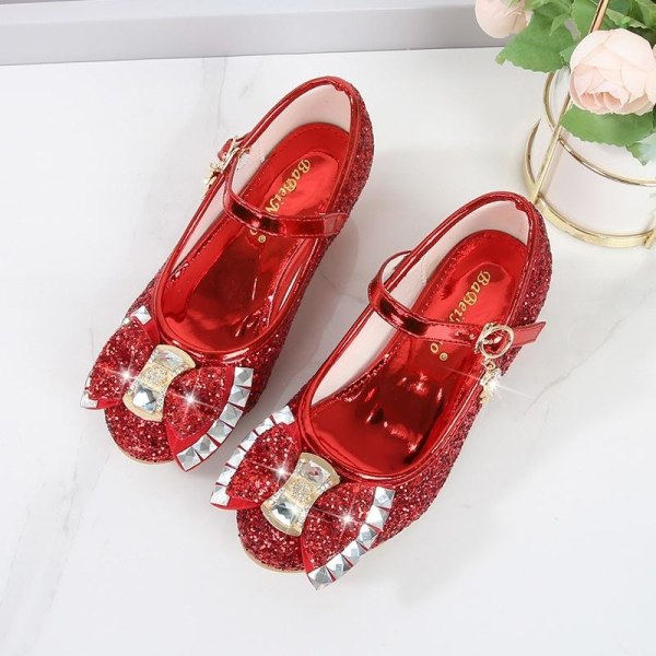 Elsa prinsess skor barn flicka med paljetter rosa 17.5cm / storlek27 17.5cm / size27