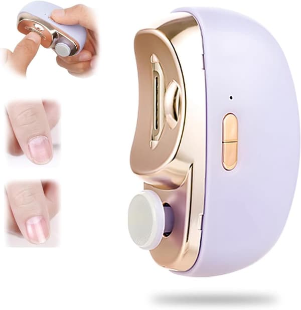 Electric Nail Clipper - 2026 Improved 2-in-1 Automatic Electric Nail Clipper and Trimmer