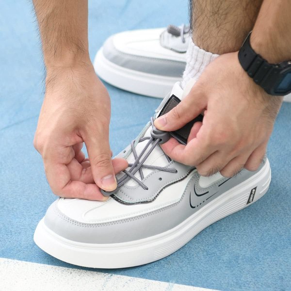 4 par självlåsande elastiske skosnören, skosnören for joggesko