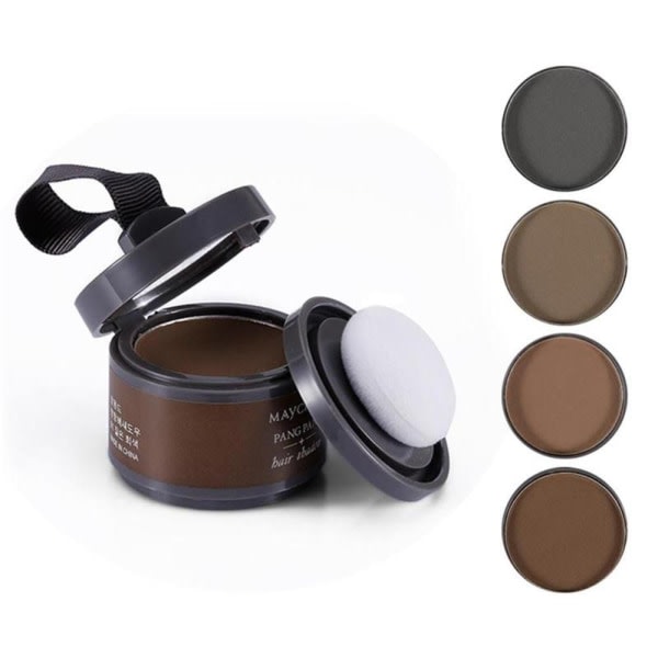 Pehmeä hieno jauhe Pang Line Shadow Makeup Hiustenpeite Juuren peittäminen 1 ruskea