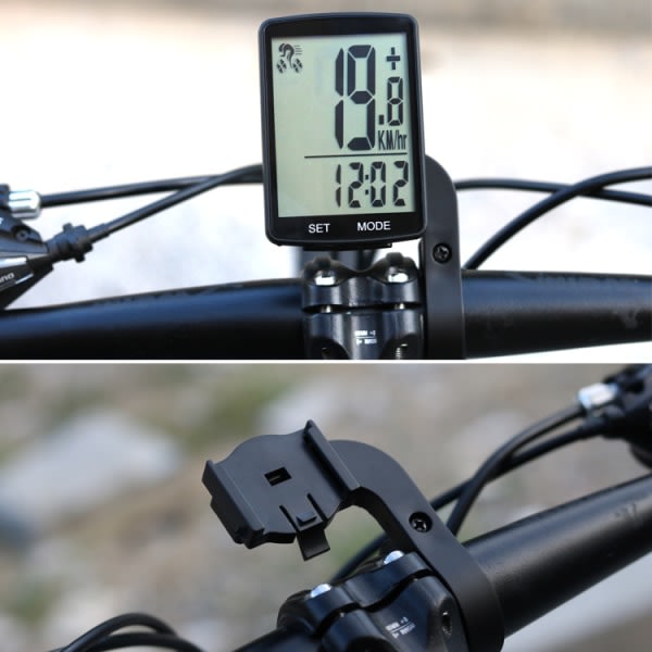 CDQ Cykelhastighetsmätare sykkelvägmätare med 2,8-tums bakgrunnsbelysCDQ