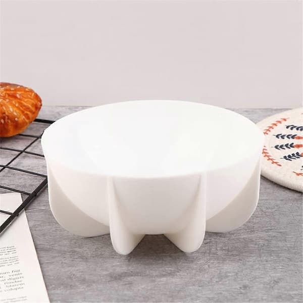 Bakform Silikon Halvkuleform Pan Kuppel Silikonform, Hvit_tfrf