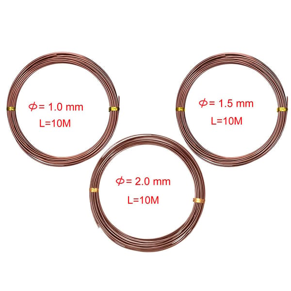 3-pack Bonsaitråd Bonsaitränings trådar Anodiserad aluminium