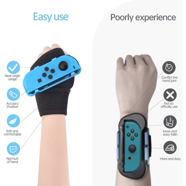 Switch Just Dance 2024 JoyCon Grip Handledsrem Boxning Design (Fr