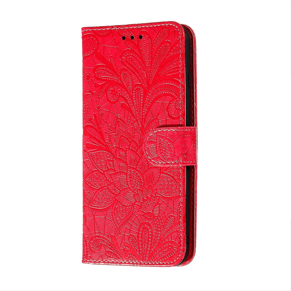 Spetsblommapräglat case Nokia 8.3 5g -puhelimeen - Snyggt och hållbart Red