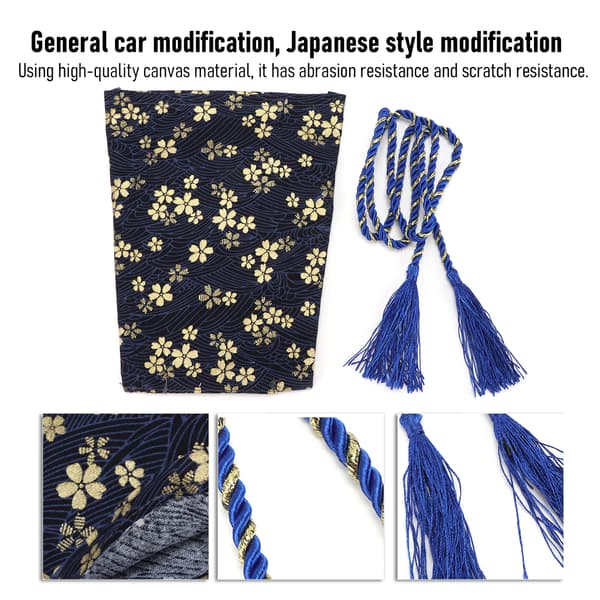 Damask för växelspak, dammskydd, canvas, bilmodifiering, universell för JDM-stil MönsterD