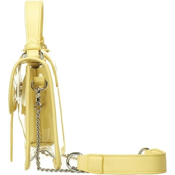 Läpinäkyvä olkalaukku Käsilaukku 2 in 1 Läpinäkyvä crossbody-laukku Jelly-käsilaukku