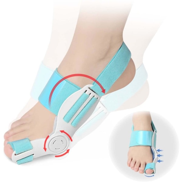 Hallux Valgus Separator Corrector Rails til lindring af smerter til mænd og kvinder i universel størrelse