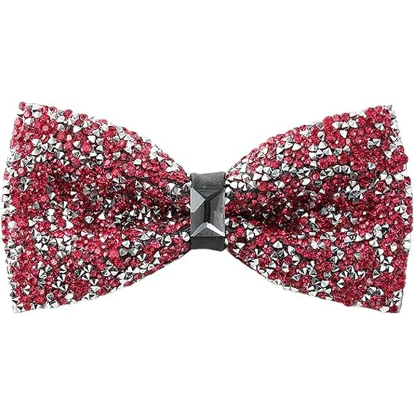 Rhinestone flugor för män - Förknutna paljettflugor med justerbar längd - Stort utbud av färger tillgängliga